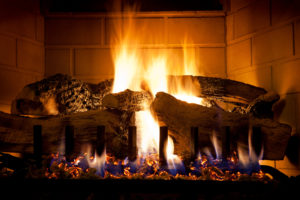 Gas Fireplace Burns