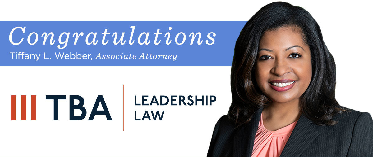 TBA Leadership Tiffany Webber Congratulations Attorney