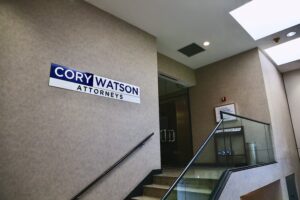 Cory Watson office sign in Birmingham 